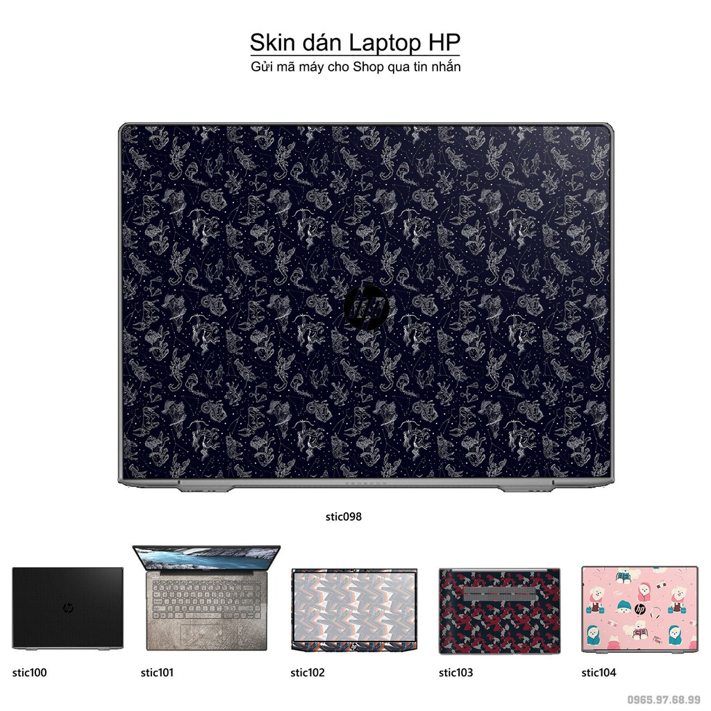 Skin dán Laptop HP in hình Hoa văn sticker nhiều mẫu 17 (inbox mã máy cho Shop)