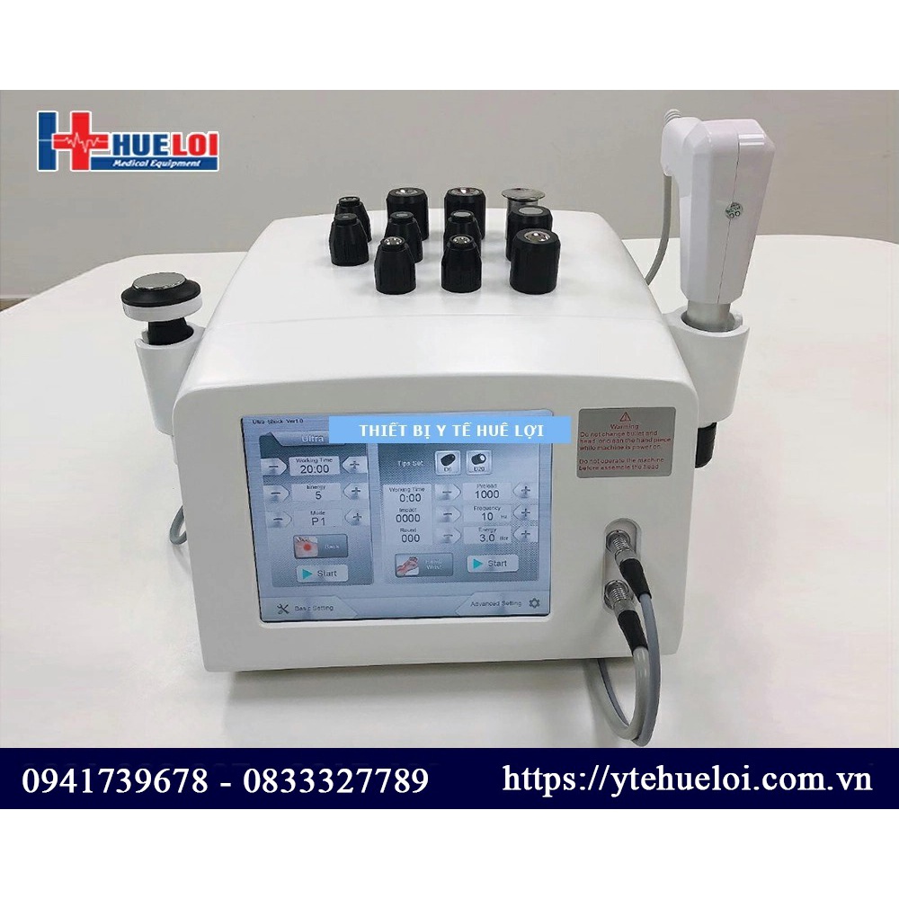 Máy xung kích tích hợp siêu âm trị liệu