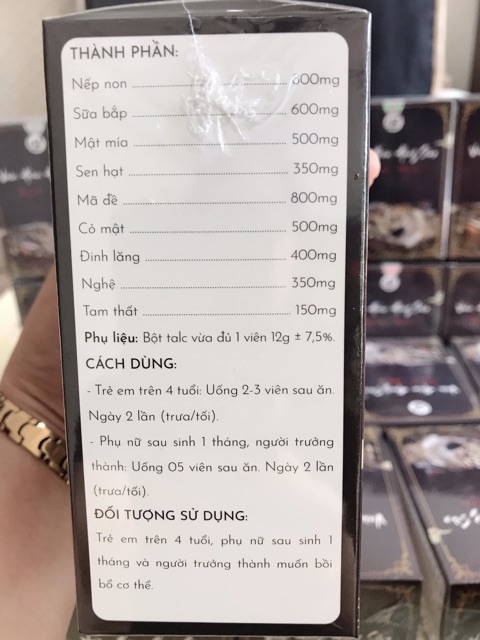 TĂNG CÂN VIÊN HOÀN HỒNG SÂM