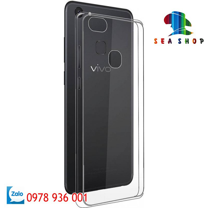 [TẶNG CƯỜNG LỰC]Ốp lưng Vivo V7 Plus silicon trong suốt