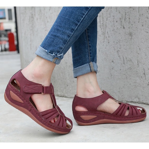 Giày lười nữ Siketu dáng rọ, siêu nhẹ, chần chỉ thêu thời trang, đế 5cm