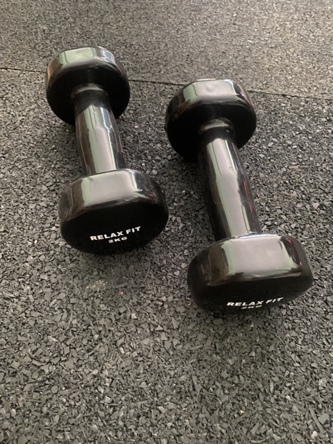 Tạ tay cao su 2kg cao cấp