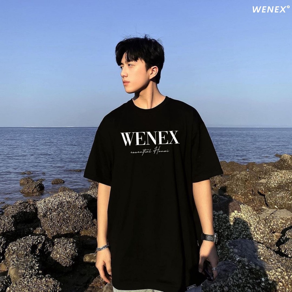 Áo Thun Tay Lỡ WENEX Phông Unisex Nam Nữ Cotton Oversize Form Rộng Local Brand Essential Hanoi 2.0