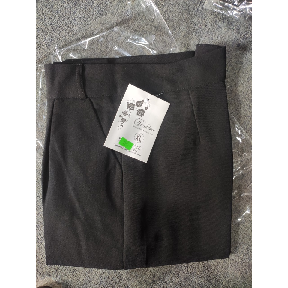 Quần tây đen đi học nữ lưng cao dáng dài cạp vạt khuy lệch có đai đỉa màu đen vải mềm Quần baggy nữ ống đứng công sở đẹp