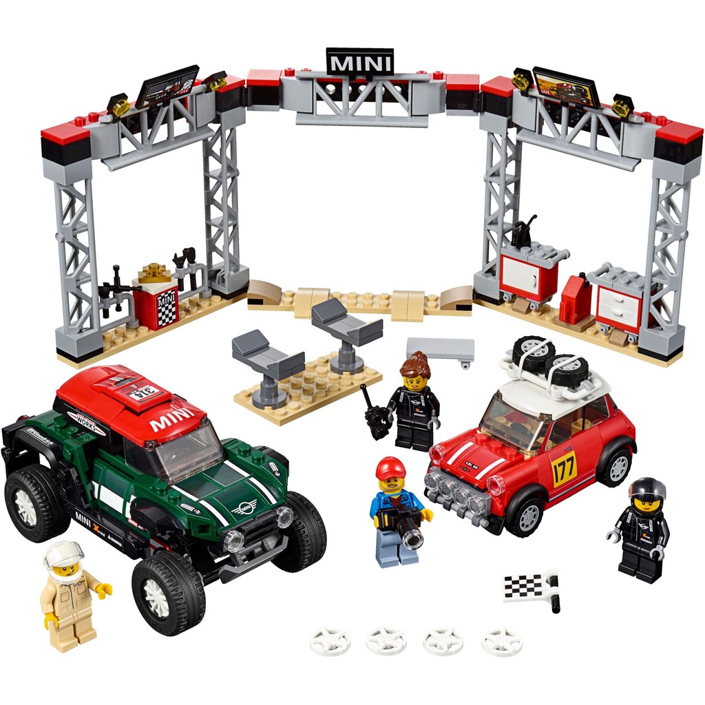 LEGO Speed Champions 75894 Xe đua 1967 Mini Cooper S Rally và 2018 MINI John Cooper Works Buggy