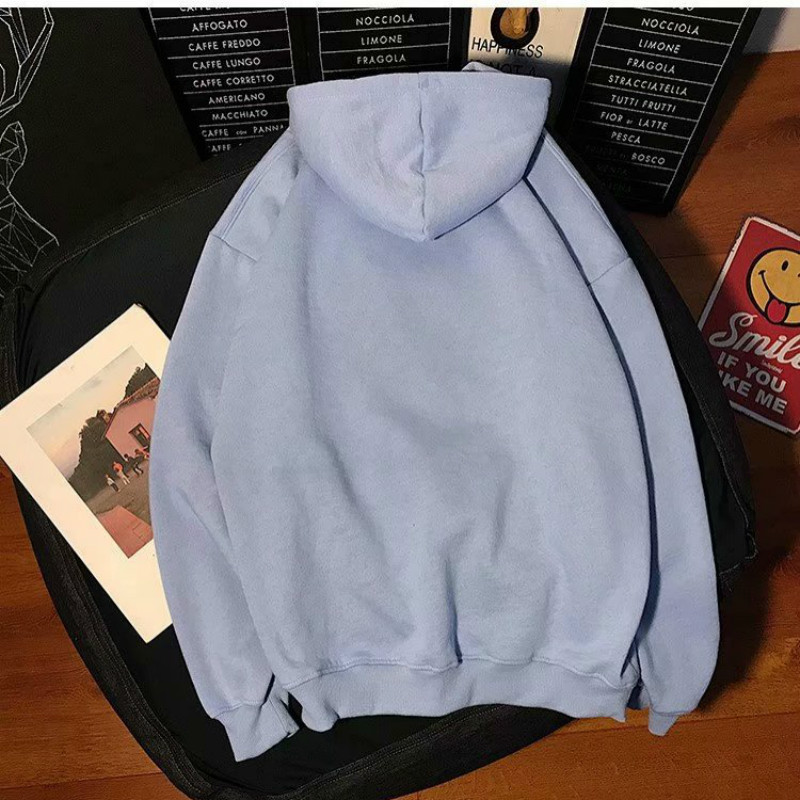 Áo hoodie màu trơn thêu hình thời tiết độc đáo cỡ lớn thời trang Harajuku | BigBuy360 - bigbuy360.vn