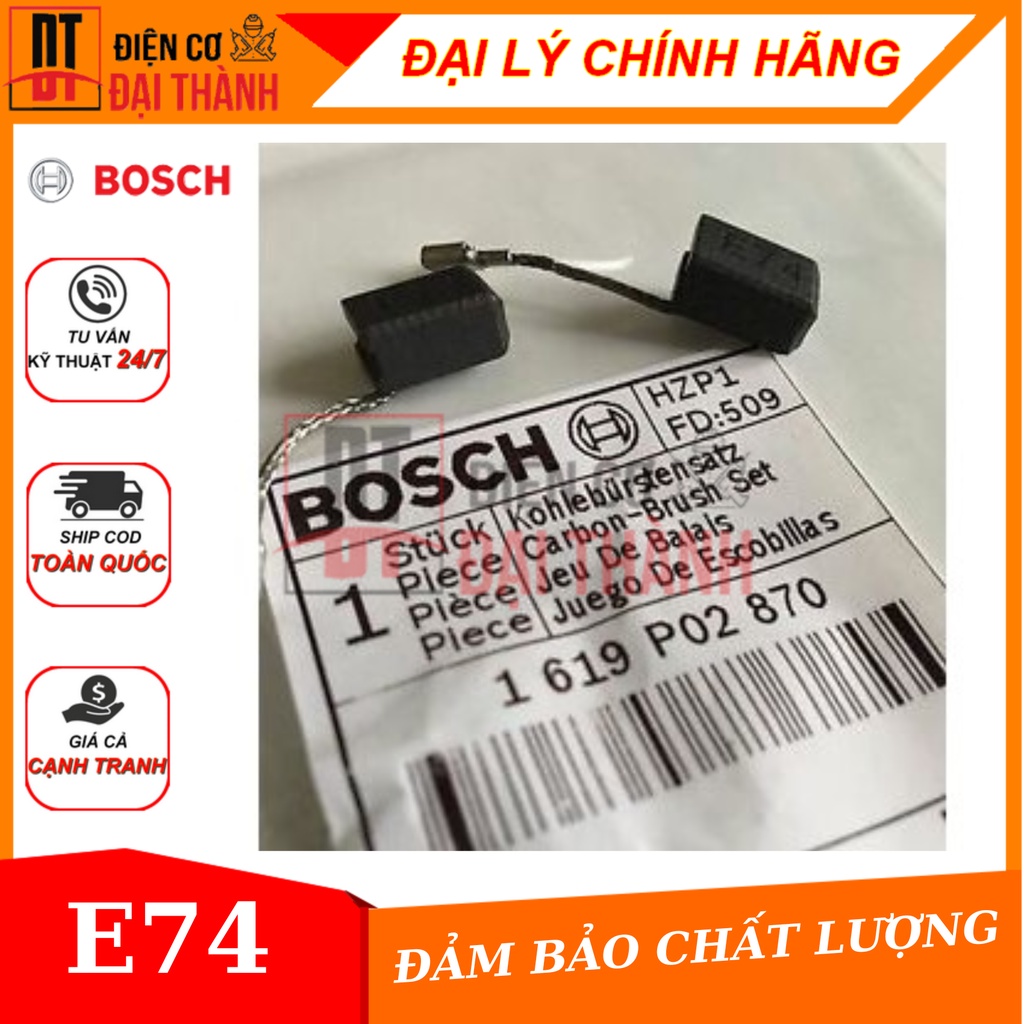 Chổi than máy mài E74 Bosch 1619P02870