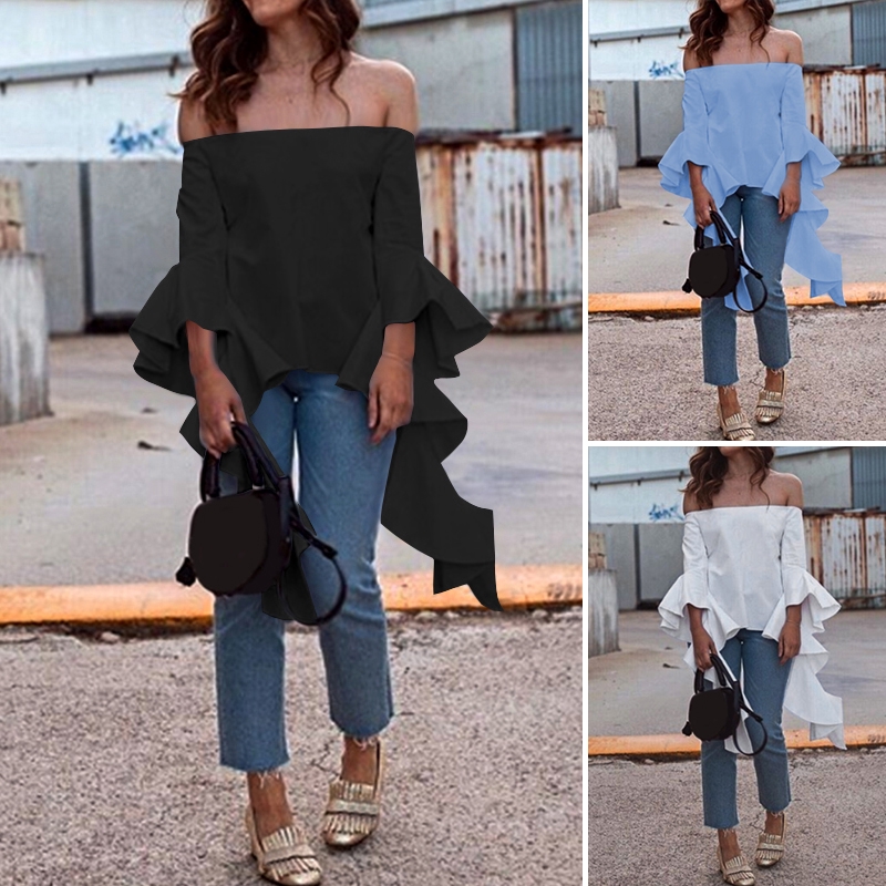 Áo CELMIA Trễ Vai Không Viền Cho Nữ | BigBuy360 - bigbuy360.vn