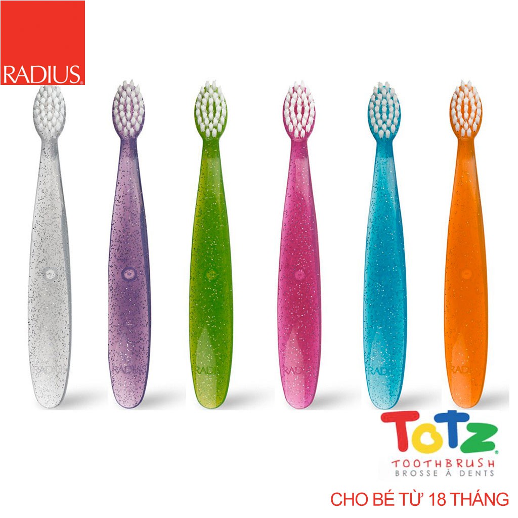 [Cho Bé Từ 18 Tháng] Bàn Chải Siêu Mềm Radius - Totz Toothbrush