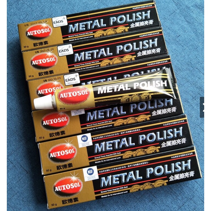 Kem đánh bóng kim loại Autosol Metal Polish dùng cho bề mặt đồng inox