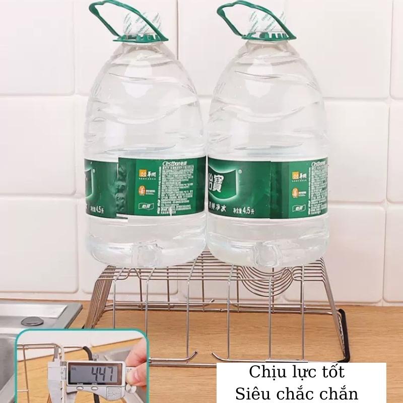 Kệ Inox gác bồn rửa chén đựng bát đĩa Giá úp hoa quả bát đũa có thể kéo dãn