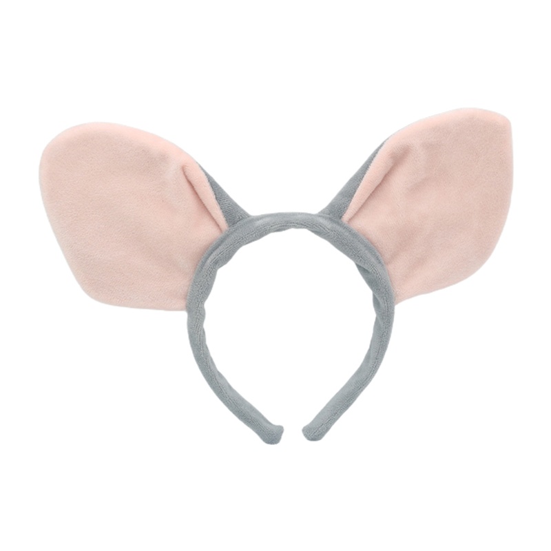 Băng Đô Cài Tóc Tai Heo Nhồi Bông Mềm Mại Chống Trượt Dùng Rửa Mặt / Trang Điểm