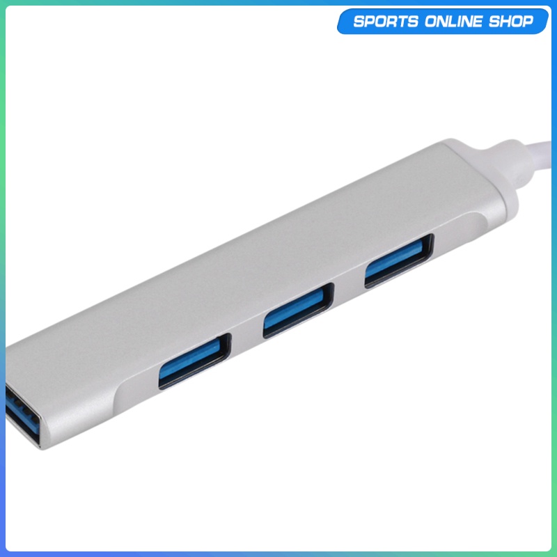 Bộ Chia 4 Cổng Usb 3.0 Vỏ Nhôm Cho Laptop Notebook | BigBuy360 - bigbuy360.vn