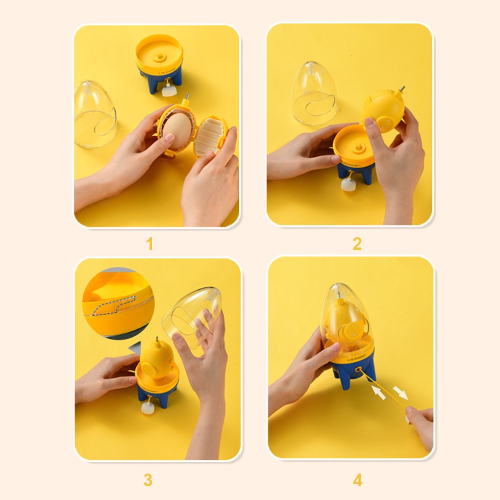 [Choosewho1] Egg Scrambler Egg White Yolk Manual Mixer Albumen Blender Kitchen ABS Plastic Cooking Tool