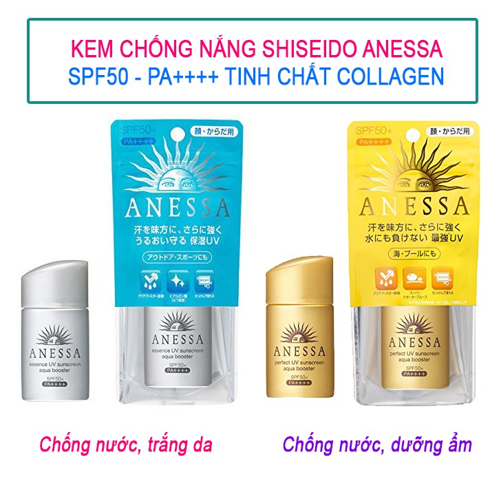 [Xách Tay Chính Hãng] Kem Chống Nắng ANESSA Shiseido 20ml SPF50 + / PA + + + Nhật Bản