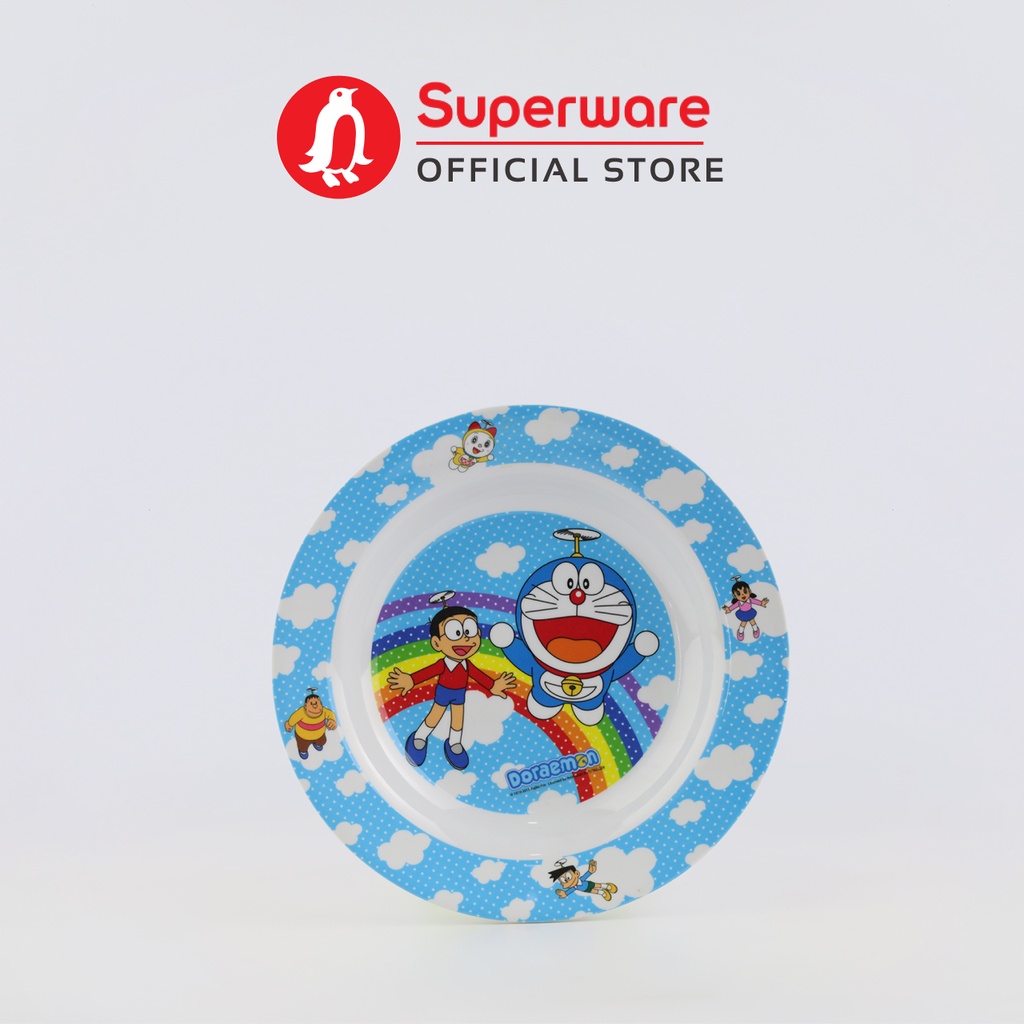 [Mã BMINCU50 giảm 50K đơn 250K] Dĩa Doraemon Chất Liệu 100% Melamine | Superware Thái Lan | P182-P304