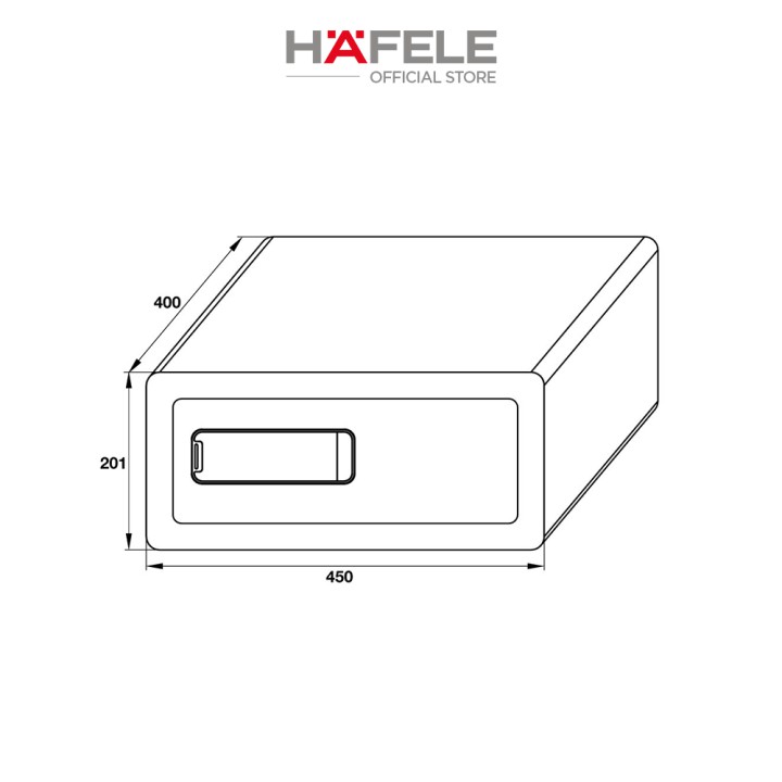 Két sắt mini HAFELE mã số cảm ứng SB700 - 836.28.380