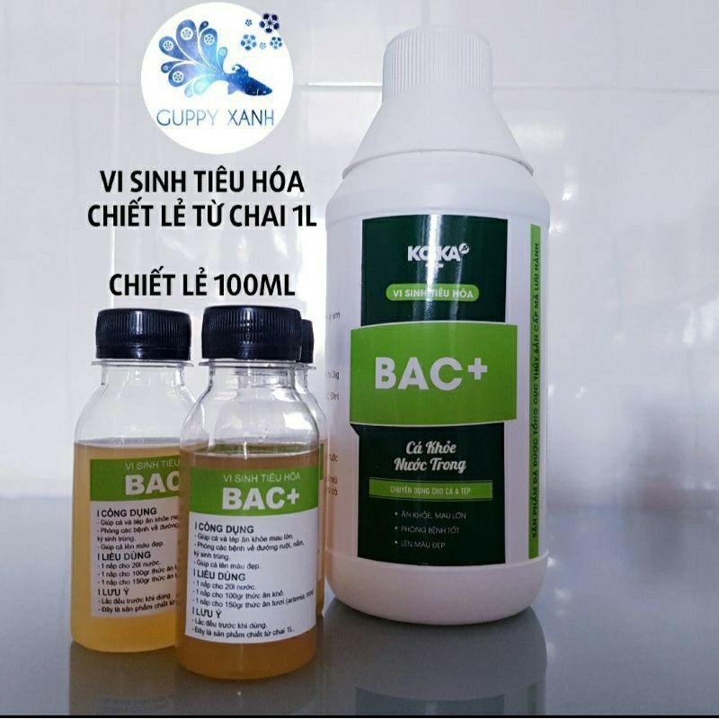 Vi sinh tiêu hóa Bac+, có thể trộn vứi thức ăn