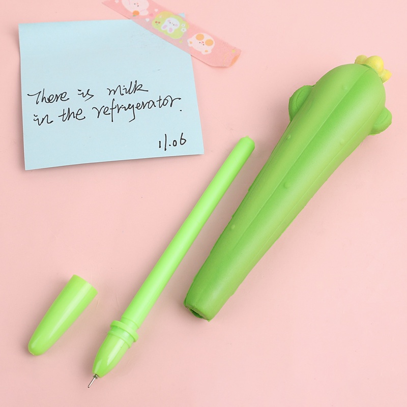 Bút Bọt Biển Hình Dấu Chân Mèo Và Xương Rồng Dễ Thương Giảm Căng Thẳng 0.5mm