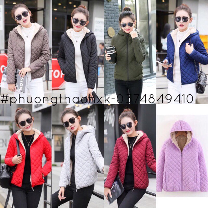 ÁO KHOÁC NỮ TRẦN BÔNG TRÁM LÓT LÔNG ( HÀNG QUẢNG CHÂU LOẠI 1 XỊN ĐẸP ) | BigBuy360 - bigbuy360.vn