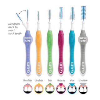 Tăm nha khoa Sunstar GUM ProxaBrush vĩ 10 cây Hàng Mỹ chính hãng