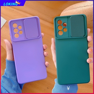 Ốp Lưng Cho Samsung Galaxy A56 A36 A16 A06 A55 A35 A15 A14 A24 A34 A54 Màu Kẹo Trượt Bảo Vệ Camera Silicon Mềm Chống Sốc