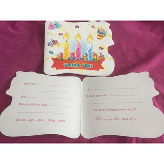THIỆP MỜI NHỎ - 10 Cái/ xấp