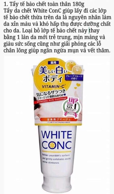 Tẩy Tế Bào Chết Toàn Thân White Conc | BigBuy360 - bigbuy360.vn