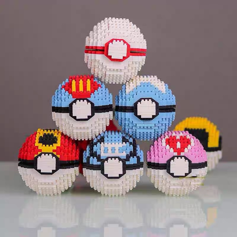 Lego Đồ chơi xếp hình Pokemon Ball Pikachu quả cầu trang trí