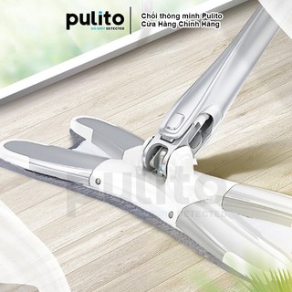 Cây lau nhà tự vắt,chổi lau nhà thông minh chính hãng Pulito xoay 360 độ dạng chữ X kèm bàn chải làm sạch LS- thumbnail