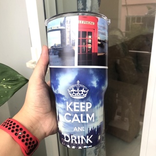 LY GIỮ NHIỆT YETI KEEP CALM 900ML (Logo YETI dập nổi -full phụ kiện)