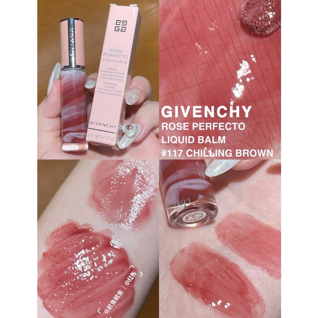 Son dưỡng Givenchy Rose Perfecto Liquid Balm - 117 Chilling Brown