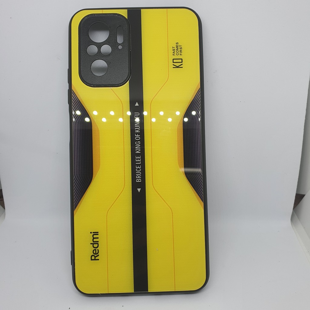 Ốp lưng kính cường lực Xiaomi Redmi Note 10 - Bruce Lee Edition