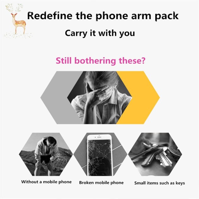 【Trong kho】 Running Mobile Phone Arm Bag Sports Pocket Fitness Arm Belt