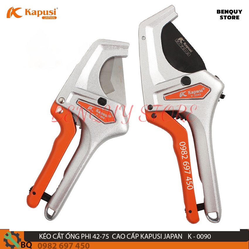 Kéo Cắt Ống Nhựa PVC PPR PE PU Kapusi Japan Φ51mm Bảo Hành 6 Tháng - Kéo Cắt Ống Nước Cao Cấp Tiêu Chuẩn NHẬT.