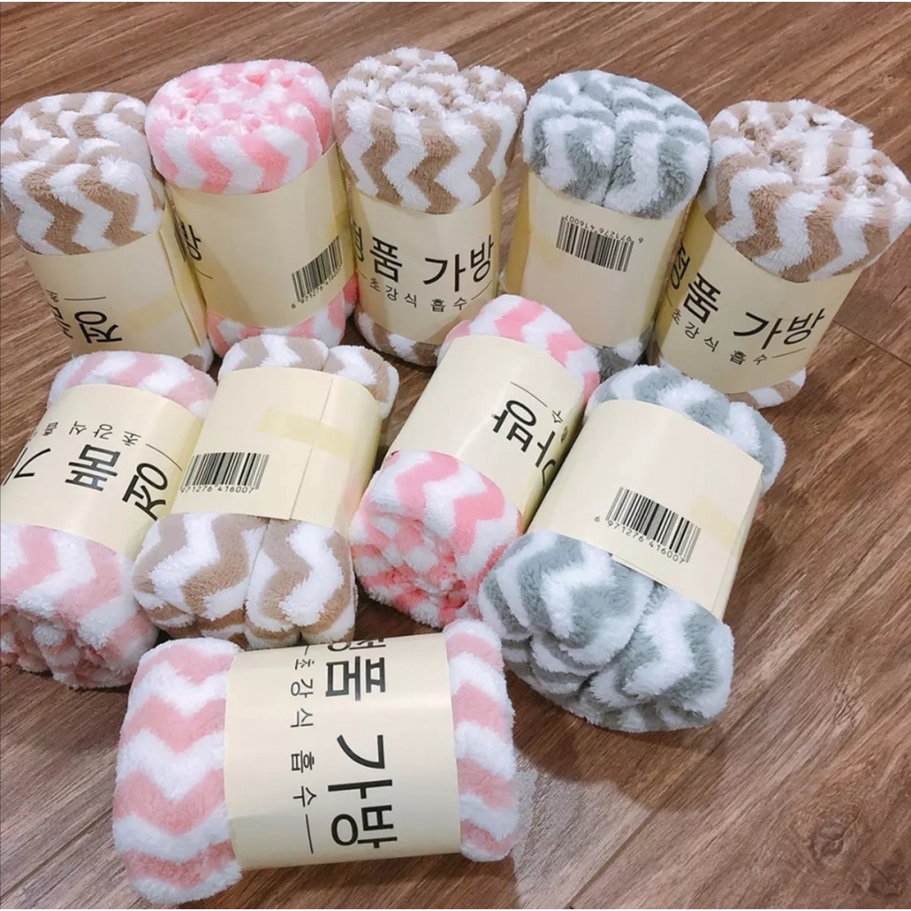 Khăn Mặt Hàn Quốc Lông Mịn Siêu Mềm, Thấm Hút Tốt 30x50cm