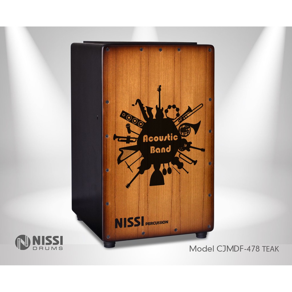 TRỐNG CAJON NISSI CJMDF-478 TEAK Acoustic