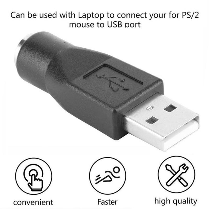 1 Đầu Chuyển Đổi Usb Sang Ps2 6 Pin Và Chuột Chất Lượng Cao Cho Bàn Phím I1s4