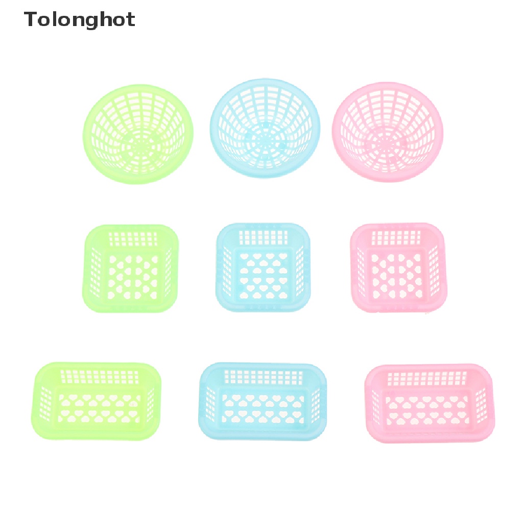 Bộ 3 Rổ Rửa Trái Cây Mini Tỉ Lệ 1: 12 Dùng Trang Trí Nhà Búp Bê