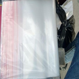 Túi zipper 5kg chỉ đỏ dạng bóp. size 30*40cm, Khoảng 48 cái/kg.