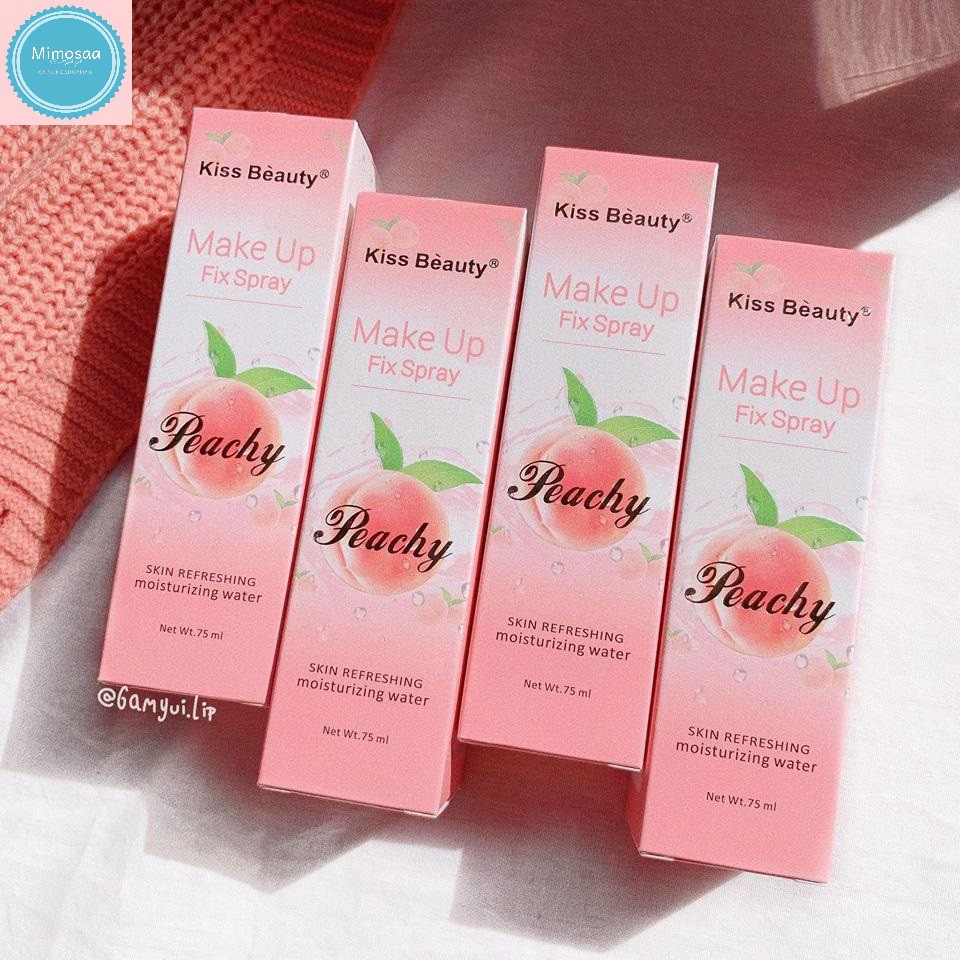 Xịt Khóa Nền Trang Điểm - Xịt Khóa Makeup Kiss Beauty Trái Đào | BigBuy360 - bigbuy360.vn