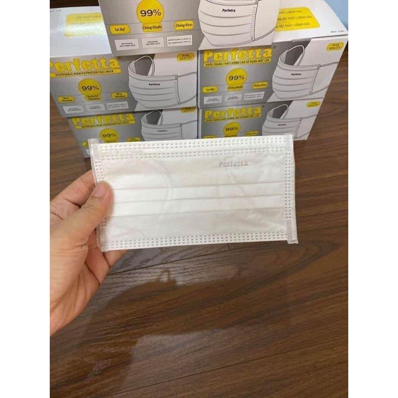 Khẩu trang perfetta 3 lớp siêu mềm mịn cao cấp | BigBuy360 - bigbuy360.vn