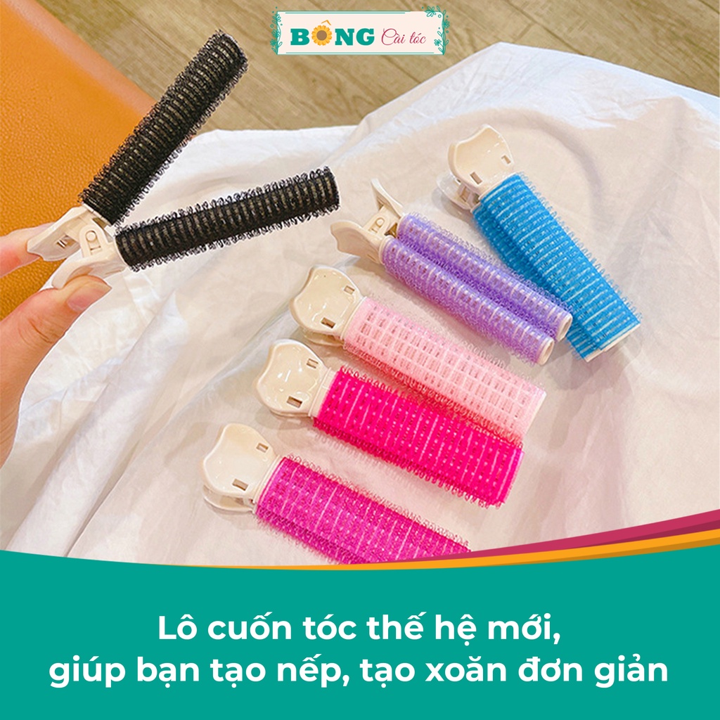 Kẹp lô cuốn tóc tự dính tạo nếp, tạo xoăn cho tóc nhiều màu phong cách Hàn Quốc KT20 - Kẹp tóc mái BÔNG Cài Tóc