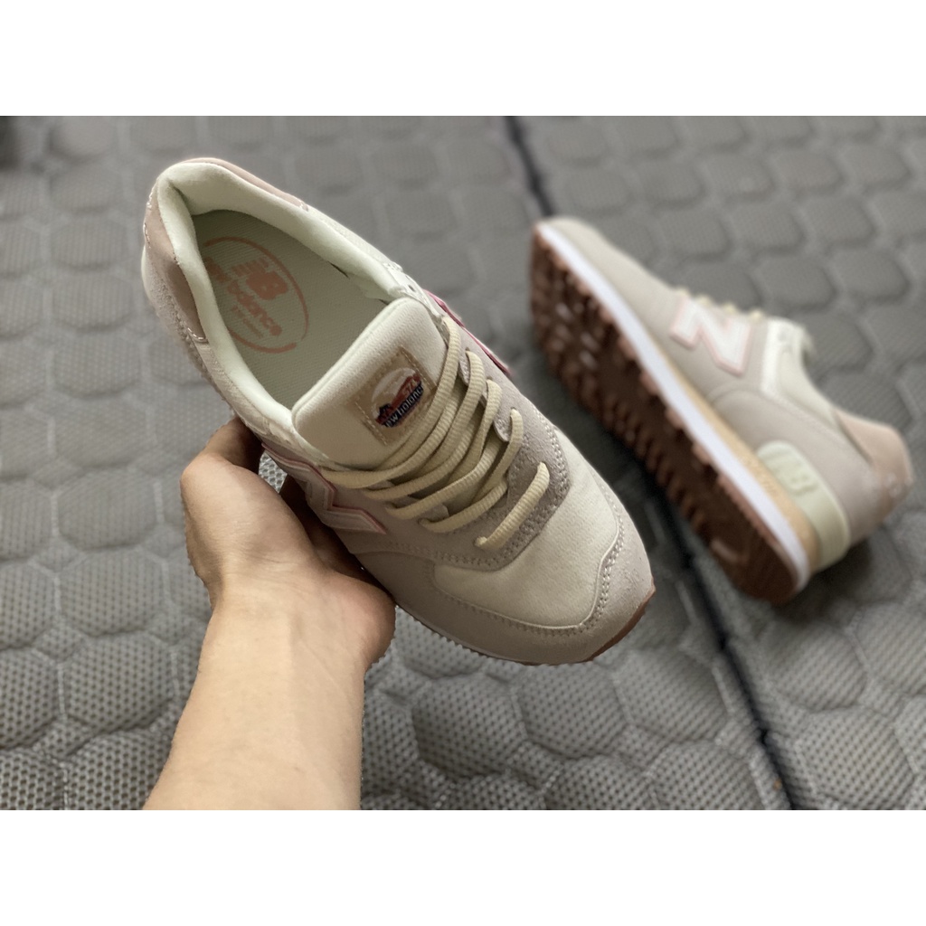 Giày Thể Thao Sneakers NB 574 Hồng Nhạt Bản Cao Cấp- Đầy đủ Box+Phụ kiện | BigBuy360 - bigbuy360.vn