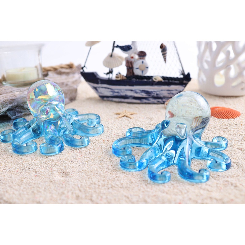 Khuôn Silicone Đổ Epoxy Resin Hình Bạch Tuộc Trang Trí Tường Phong Cách Halloween