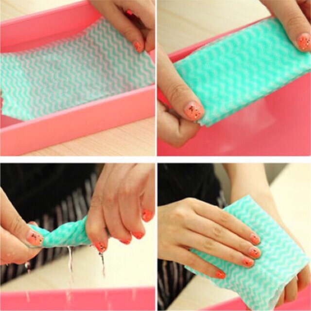 Cuộn Giấy Vải Lau Đa Năng Tiện Dụng (50 Tờ)