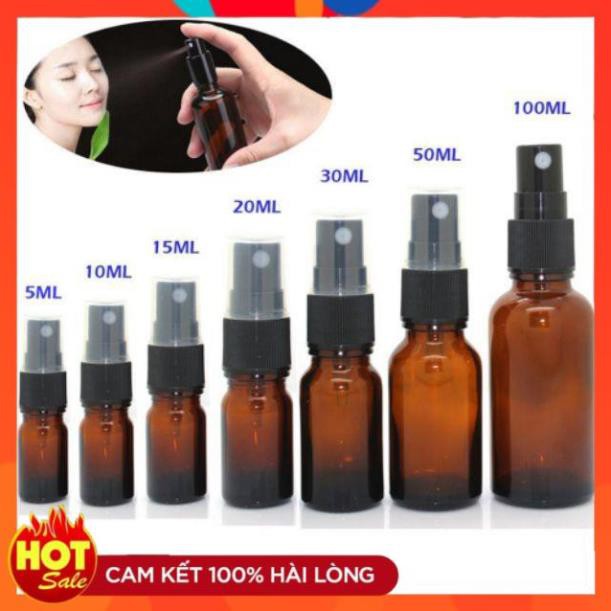 Chai xịt phun sương thủy tinh 5ml/10ml - chai chiết nước hoa