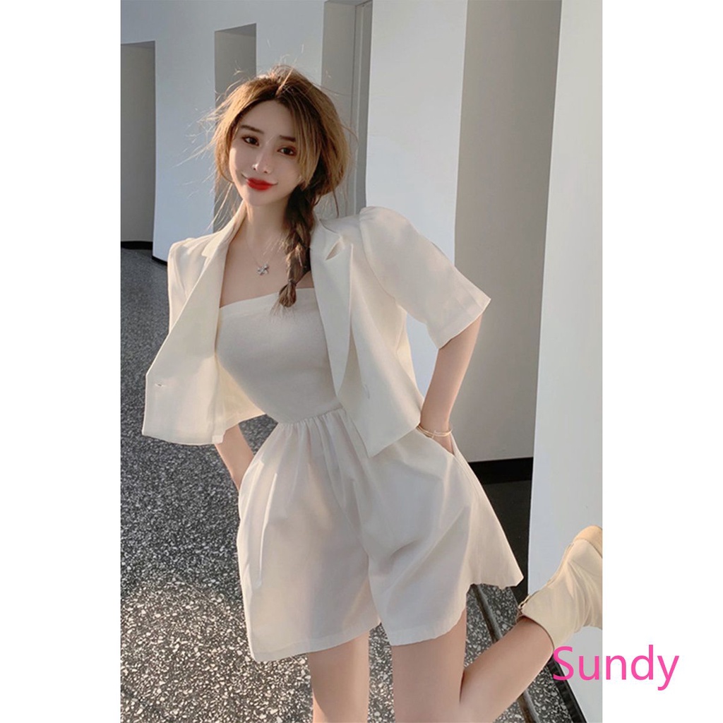 Áo khoác ngắn tay/ Áo liền quần không tay thời trang mùa hè cho nữ