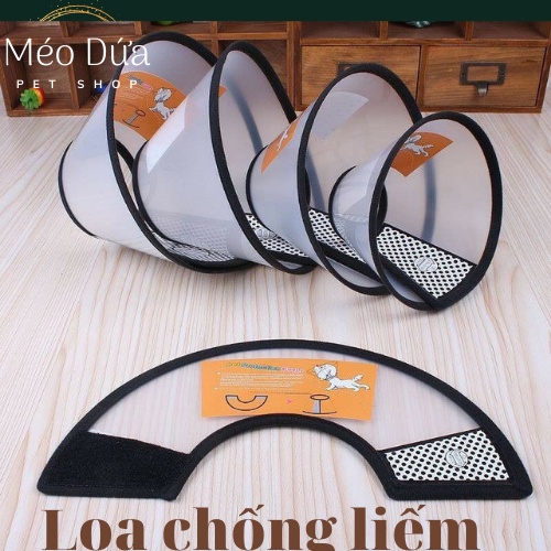 Loa cổ chống liếm lông cho chó mèo