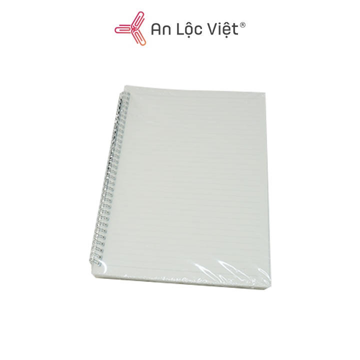 Sổ Lò Xo Inox Không Gỉ A4 160 Trang - Bìa Nhựa PP Trong Suốt